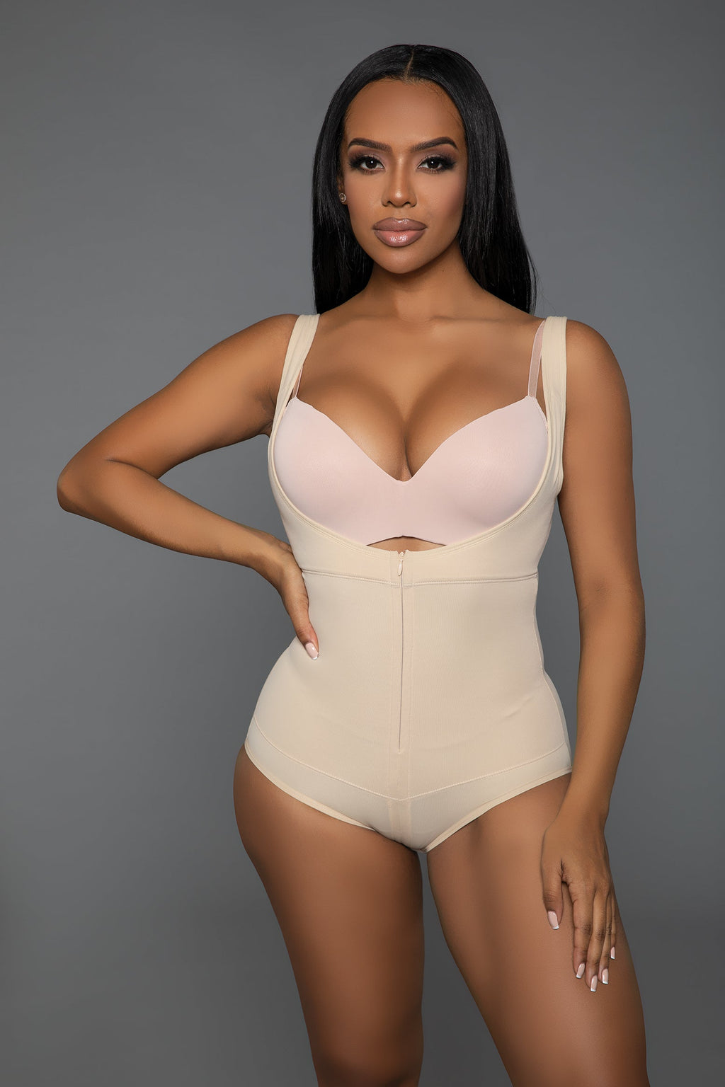 Love Spark Cove | Intimate Apparel, Pleasure Shop & Free Shipping 2375 Keep It Tight Bodysuit Shaper — detail close-up