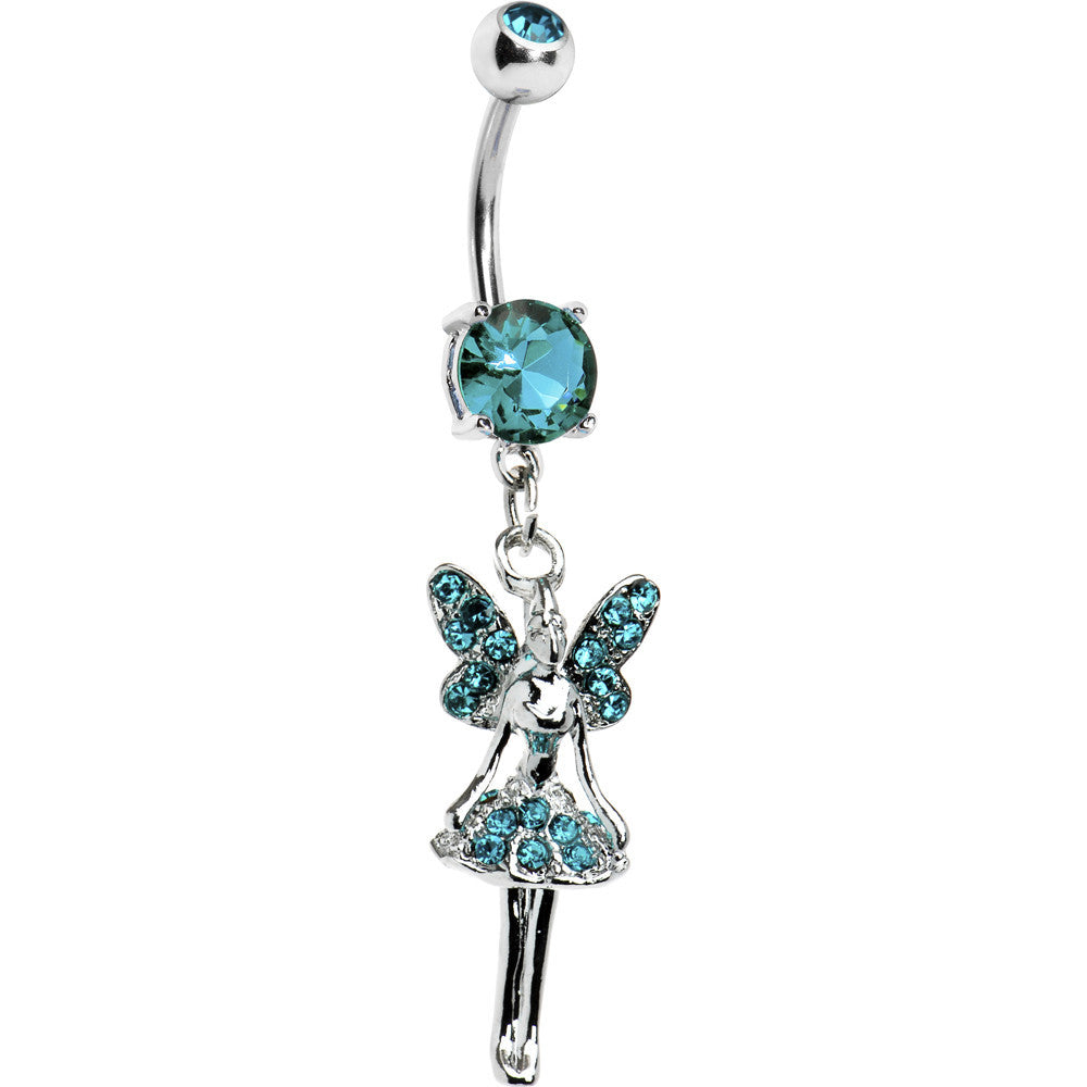 BodyCandy Zircon Blue Cubic Zirconia Princess Fairy Belly Ring — main product shot