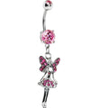 BodyCandy Pink Cubic Zirconia Princess Fairy Belly Ring — main product shot