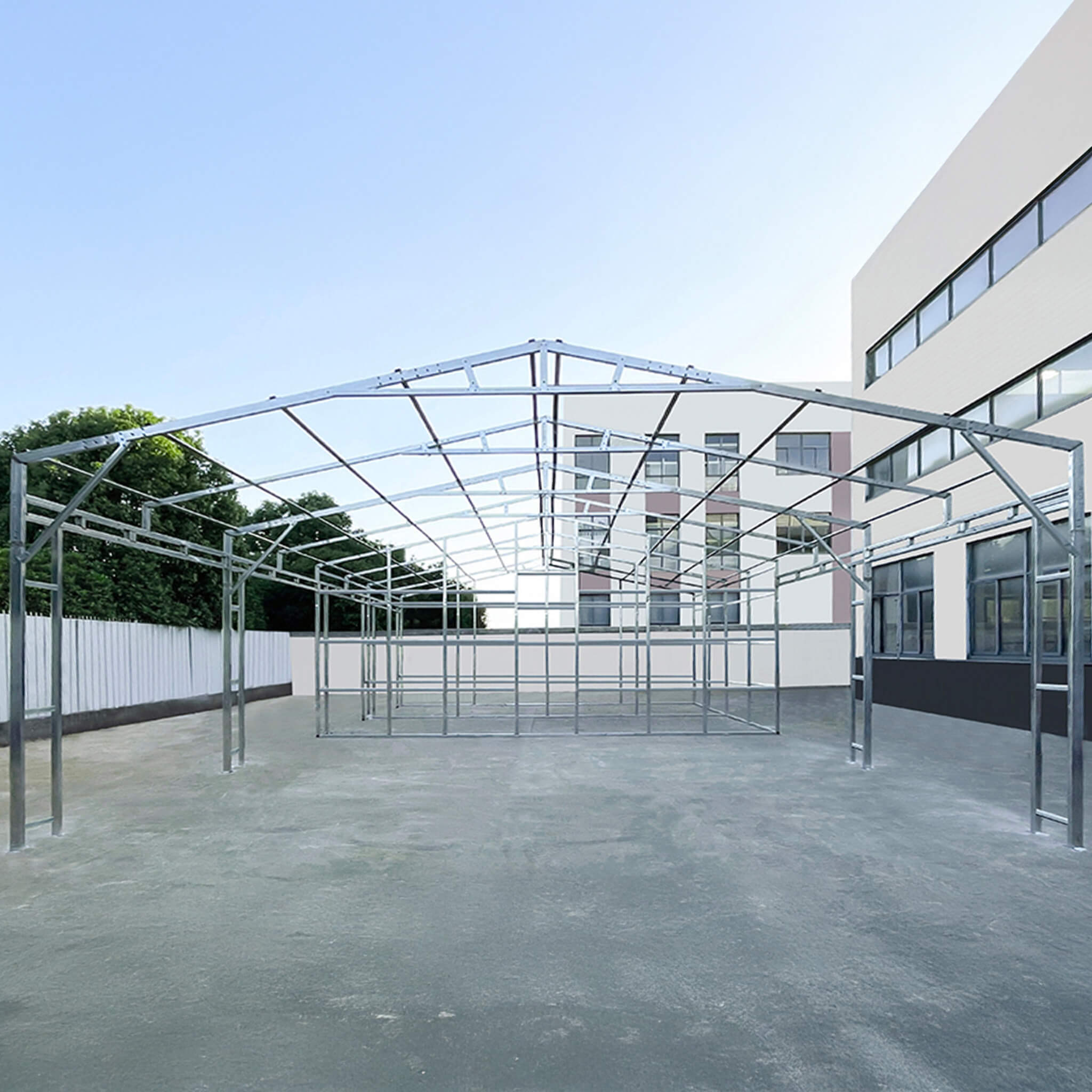 [23X46FT] Heavy-Duty Steel Garage Storage Shed With Reinforced Roof And 2 Doors (SAK29384) – SAKSBY WHOLESALE, view 7