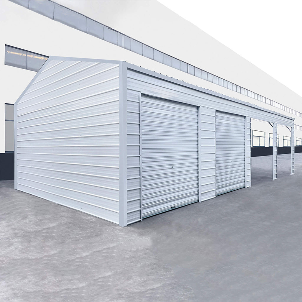 [23X46FT] Heavy-Duty Steel Garage Storage Shed With Reinforced Roof And 2 Doors (SAK29384) – SAKSBY WHOLESALE, view 5