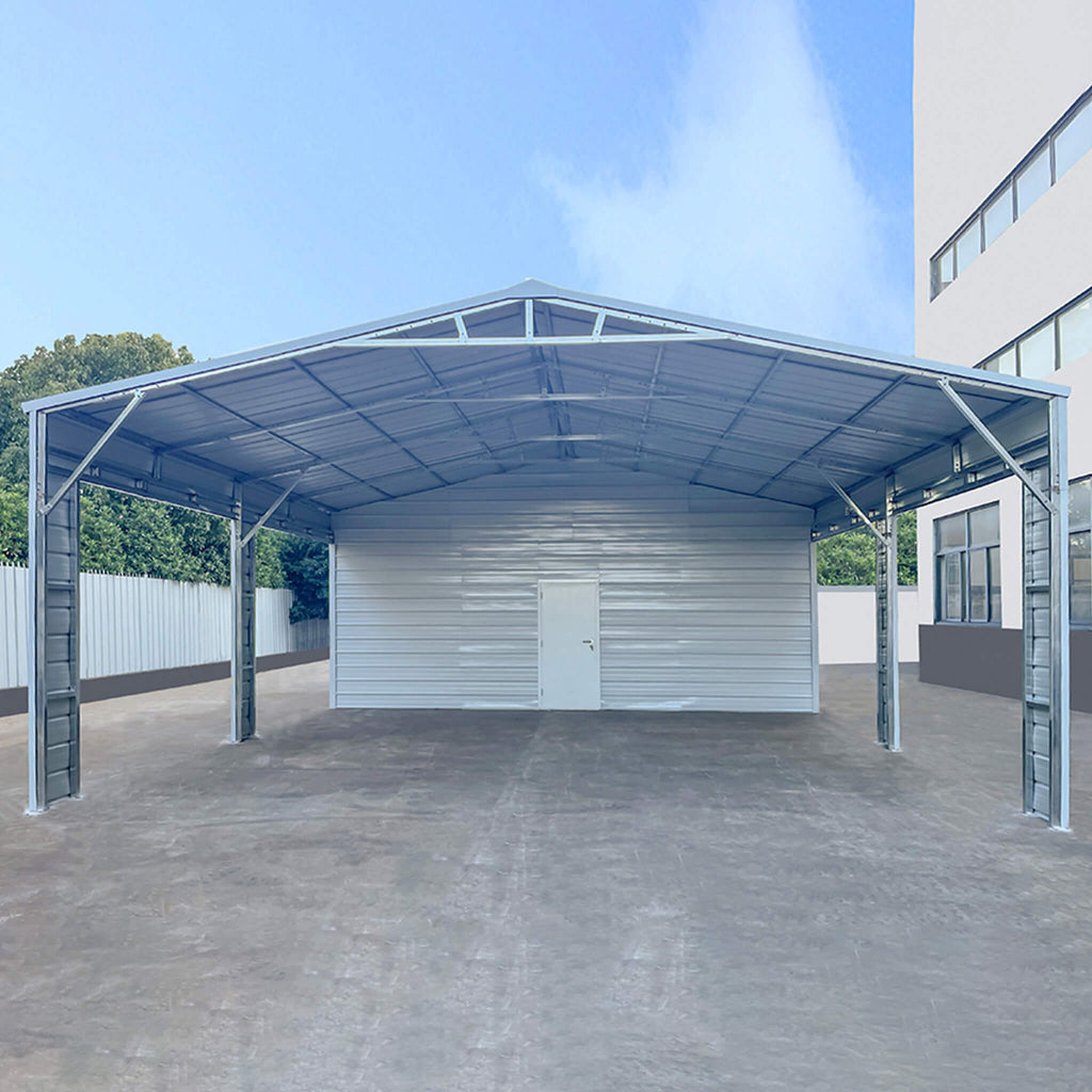 [23X46FT] Heavy-Duty Steel Garage Storage Shed With Reinforced Roof And 2 Doors (SAK29384) – SAKSBY WHOLESALE, view 4