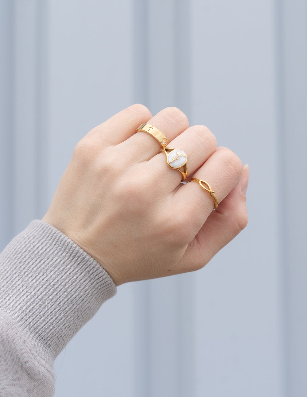 Elevated Faith Jesus Fish Ring — detail close-up