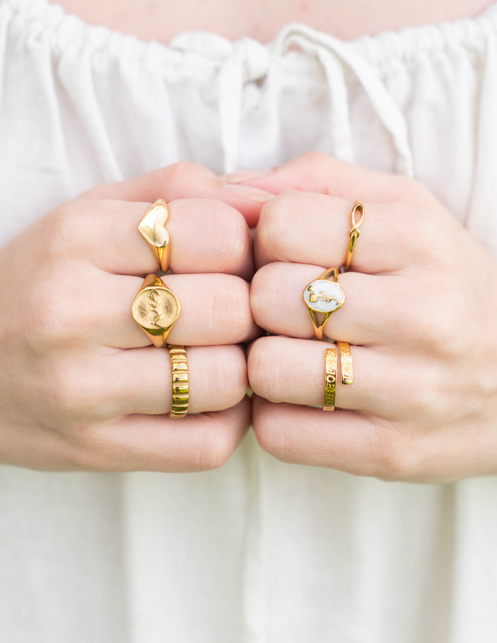 Elevated Faith Spacer Ring — side view