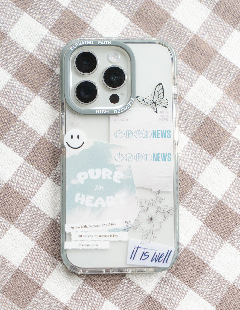 Elevated Faith Good News Phone Case — color detail