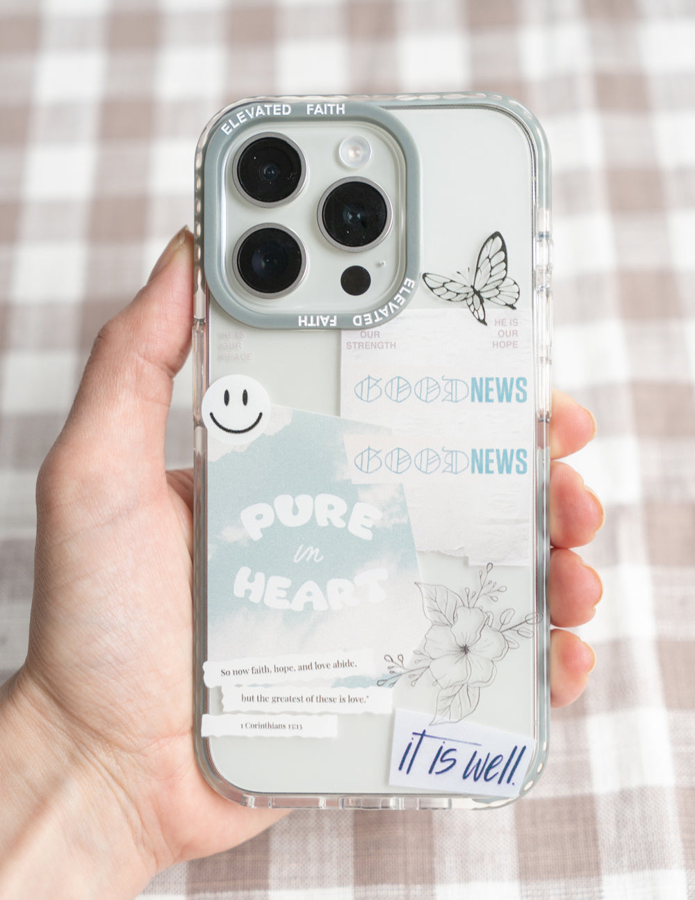 Elevated Faith Good News Phone Case — packaging