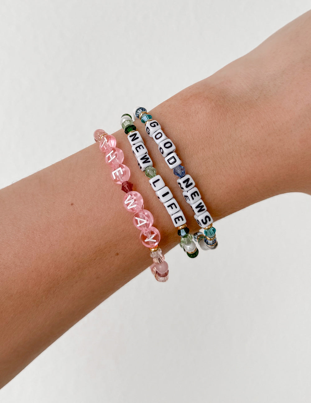 Elevated Faith The Way Letter Bracelet — alternative angle