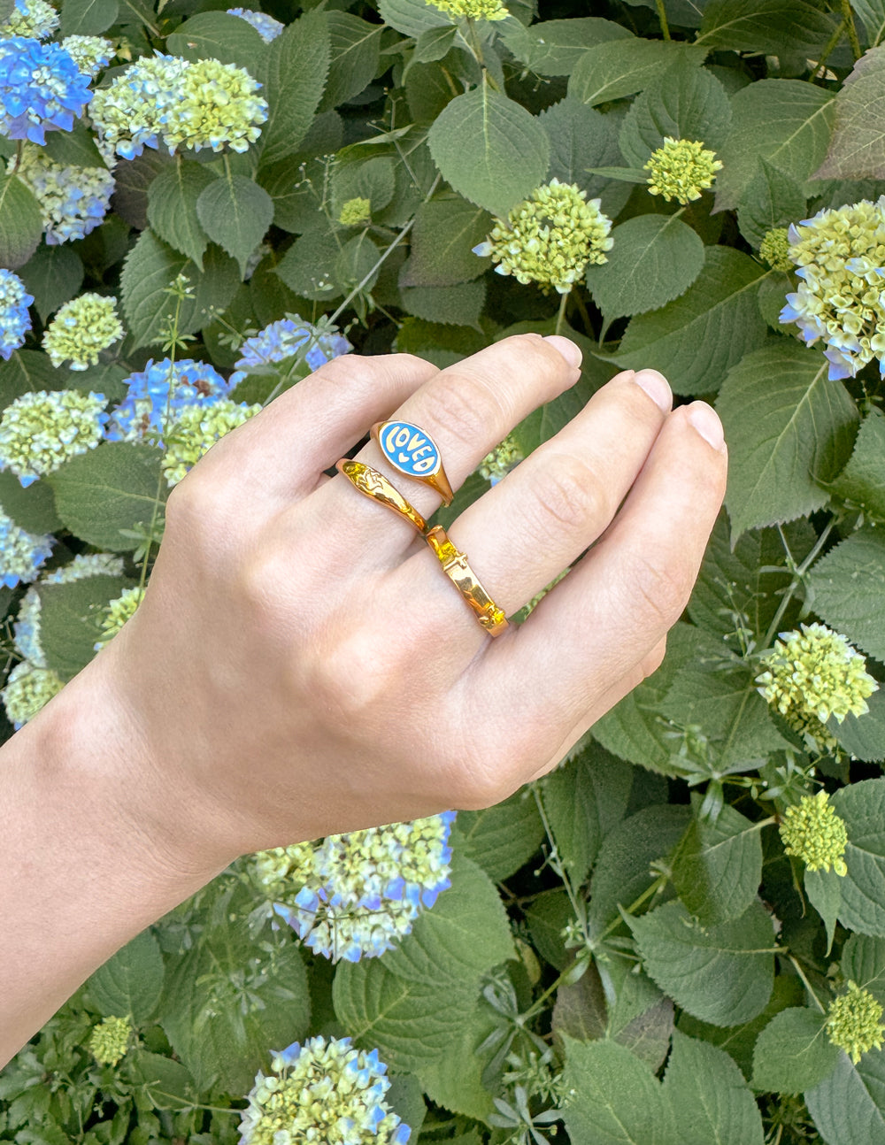 Elevated Faith Joy 3D Ring — lifestyle context