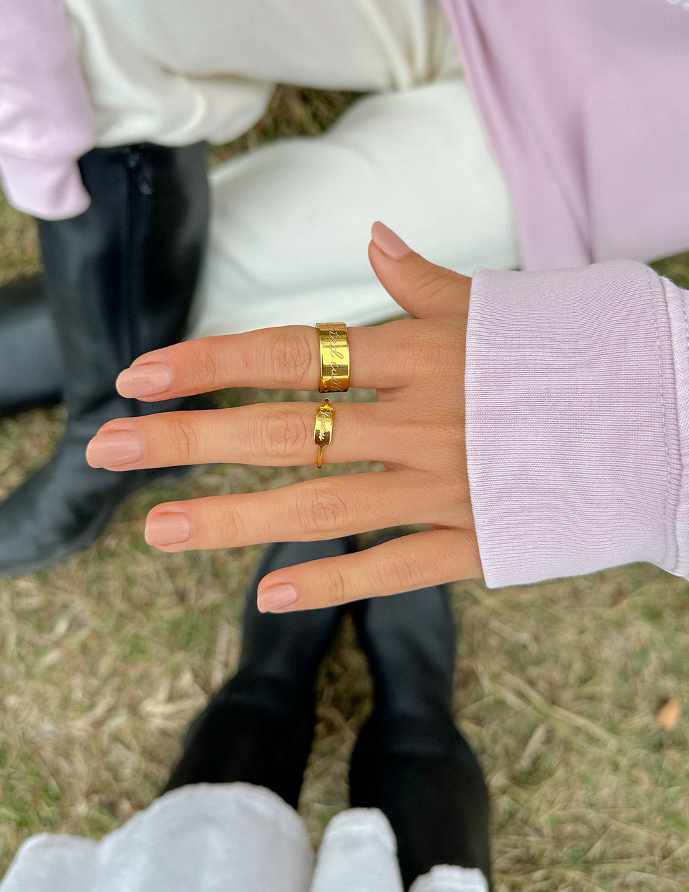 Elevated Faith Created With Purpose Ring — size reference