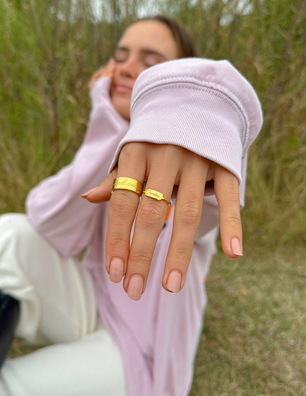 Elevated Faith Created With Purpose Ring — color detail