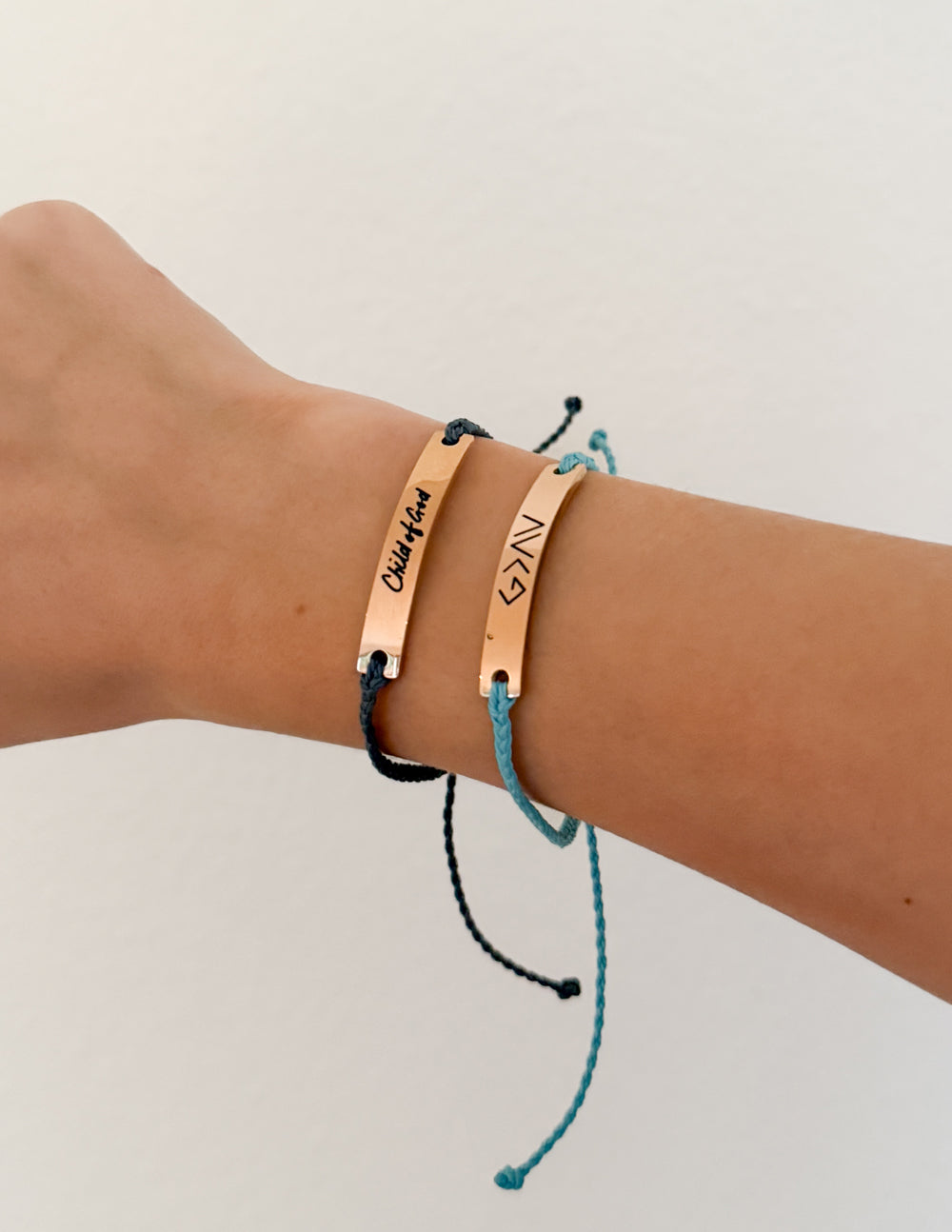Elevated Faith Blue Highs and Lows Bracelet — detail close-up