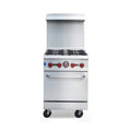 24-Inch Commercial 151K BTU 4-Burner Stainless Steel Freestanding Gas Range (SAK70931) – SAKSBY WHOLESALE