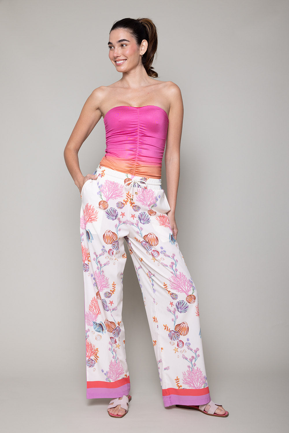LA'AVANA Varadero pant — detail close-up