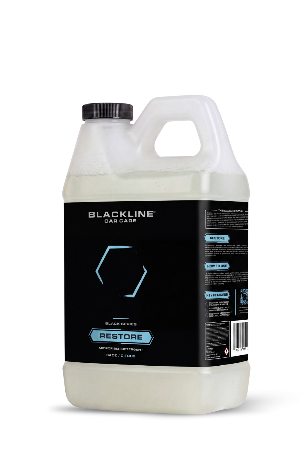 BLACKLINE® RESTORE MICROFIBER DETERGENT – Blackline Car Care, view 5