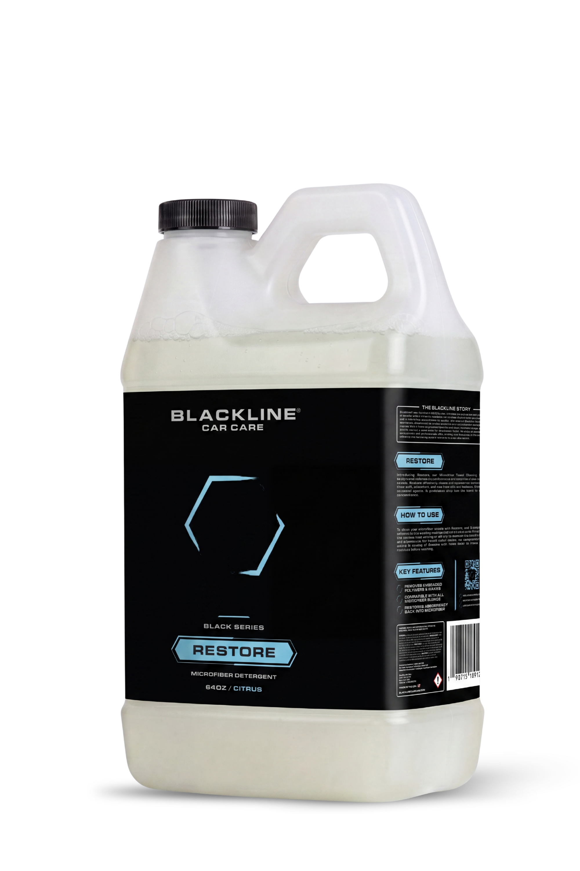BLACKLINE® RESTORE MICROFIBER DETERGENT – Blackline Car Care, view 5