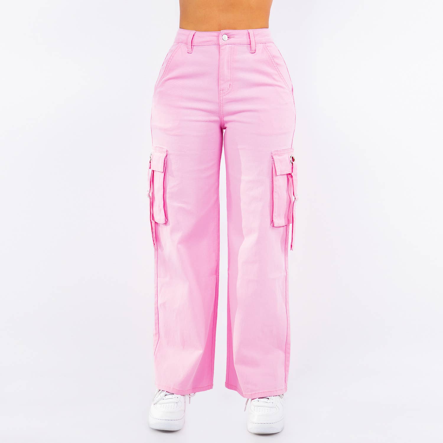 MWBW Apparel and More WIDE LEG CARGO POCKET PANTS-RJH20697 — detail close-up
