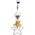 BodyCandy Aurora Gem Galaxy of Stars Belly Ring — main product shot