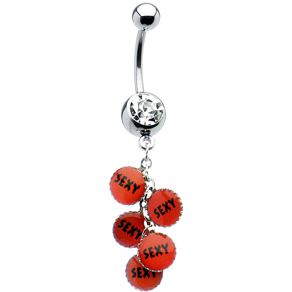 BodyCandy Crystalline Gem Dangling Sexy Belly Ring — main product shot