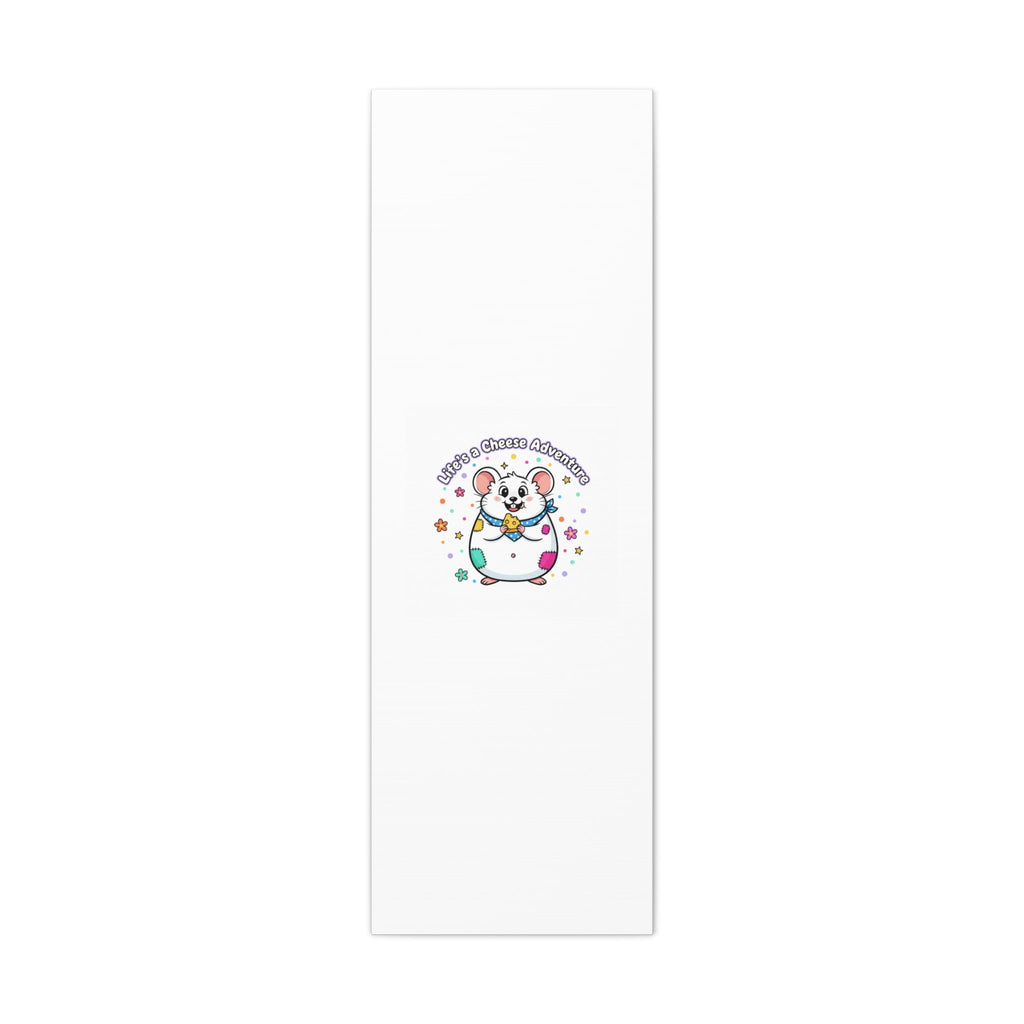 Life's a Cheese Adventure Canvas | Rodent-Core rat art print