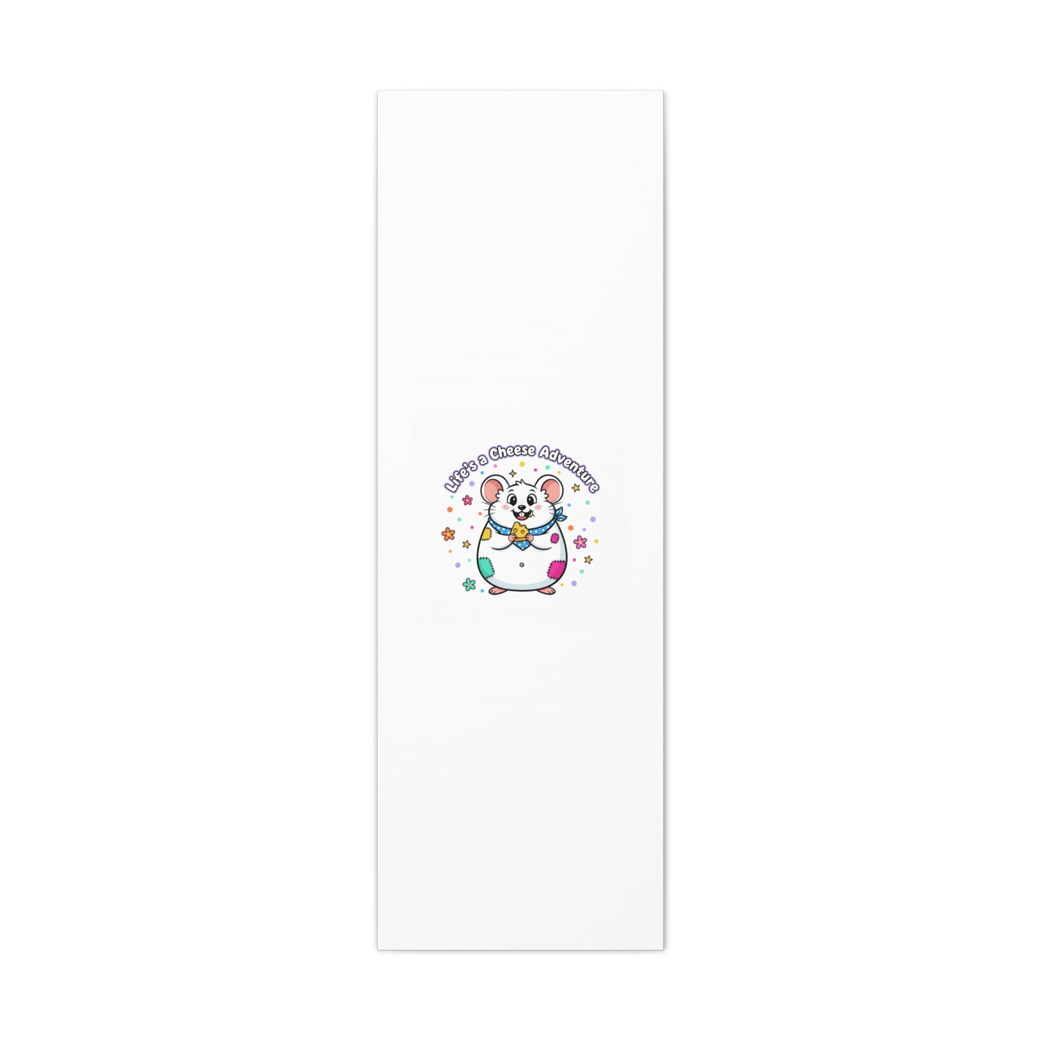 Life's a Cheese Adventure Canvas | Rodent-Core rat art print