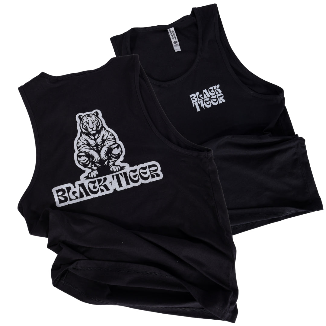 Black Tiger International Men's Tank Top — detail and construction