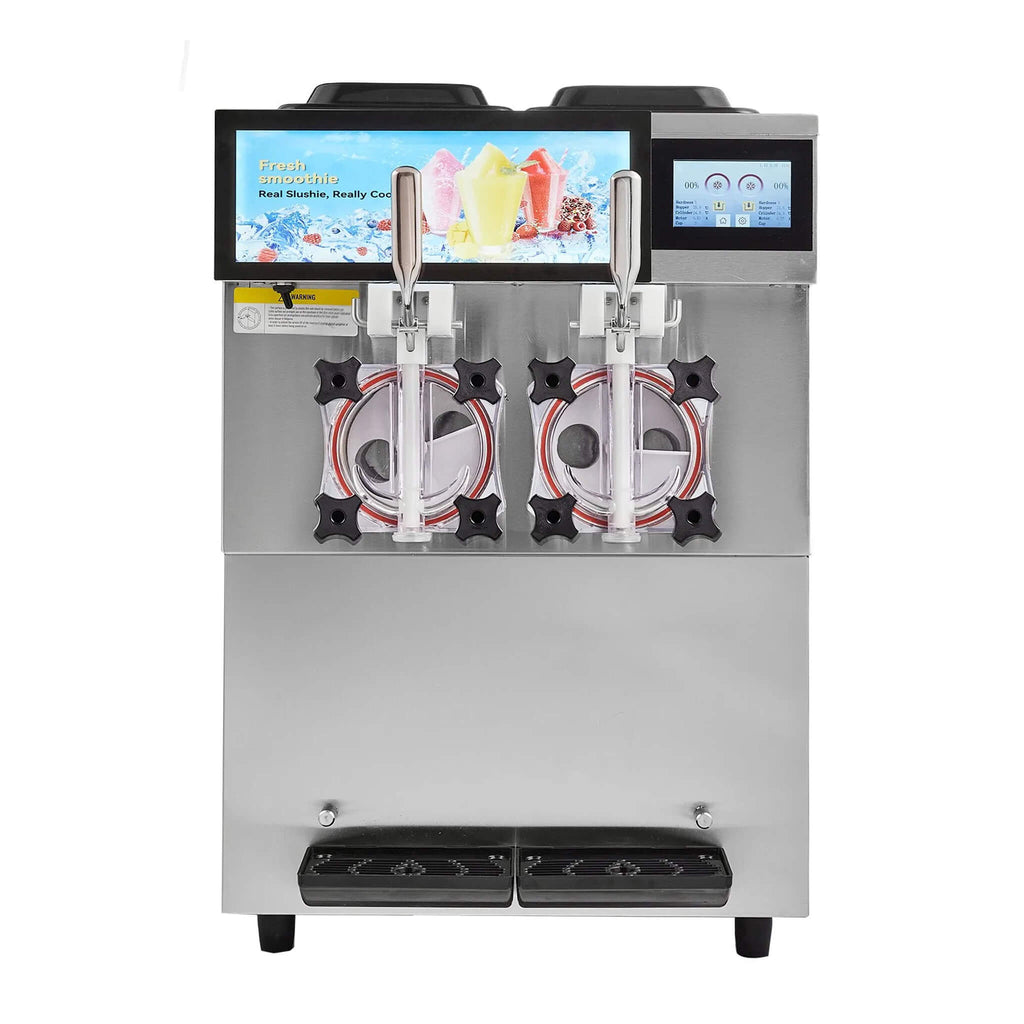 24L Commercial Double Cylinder Stainless Steel Slushy Machine With Touchscreen (SAK64125) – SAKSBY WHOLESALE