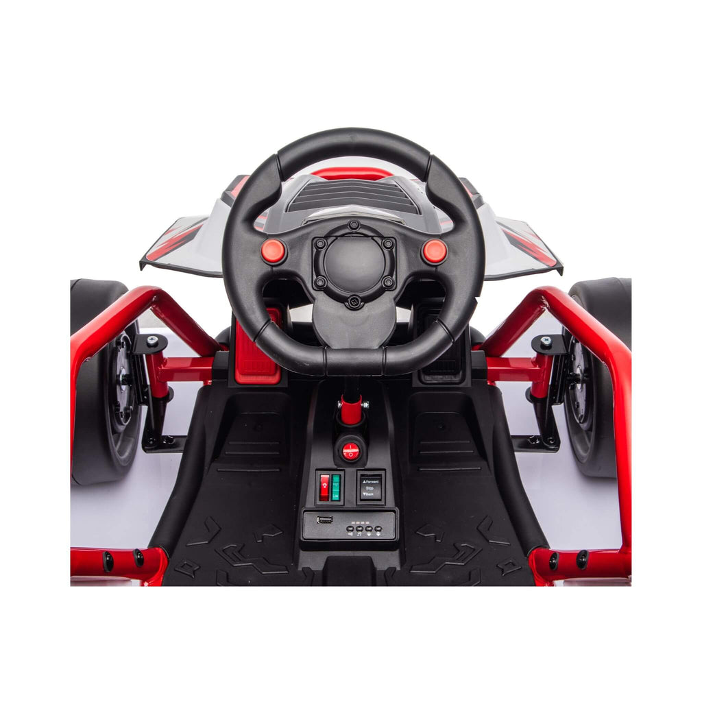 24V 400W Kids Electric Drift Go-Kart With Roll Cage, Bluetooth And Safety Harness (SAK82435) – SAKSBY WHOLESALE, view 12