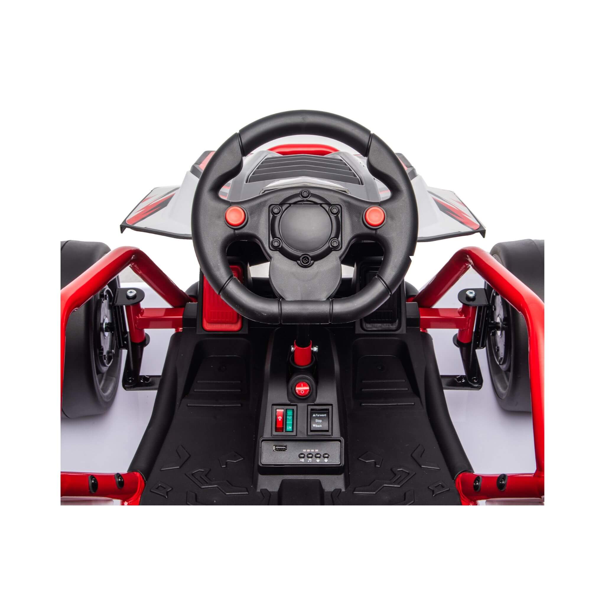 24V 400W Kids Electric Drift Go-Kart With Roll Cage, Bluetooth And Safety Harness (SAK82435) – SAKSBY WHOLESALE, view 12
