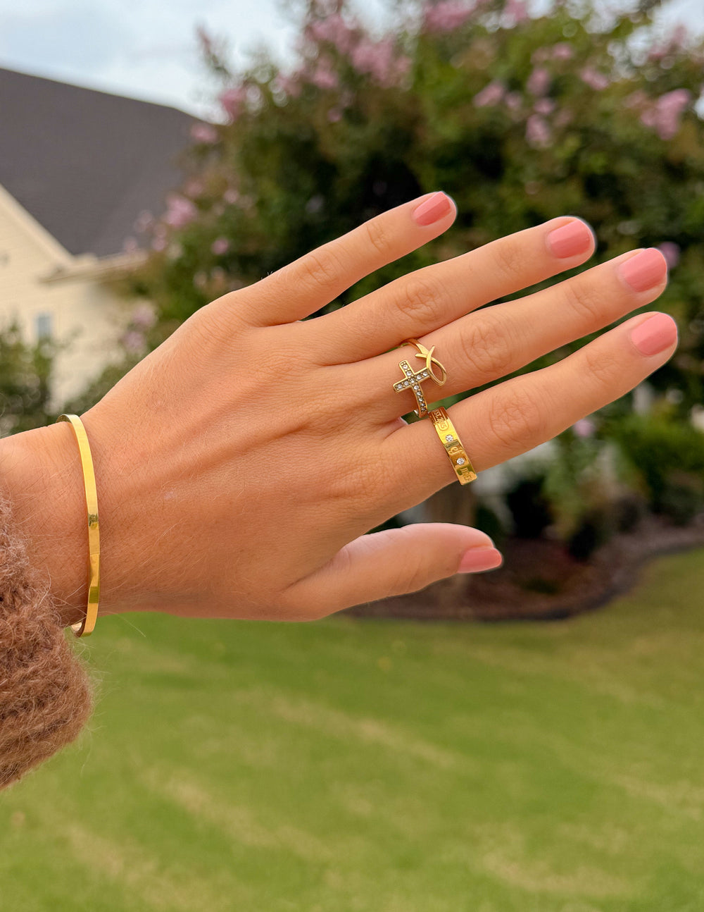 Cross Cuff Bracelet