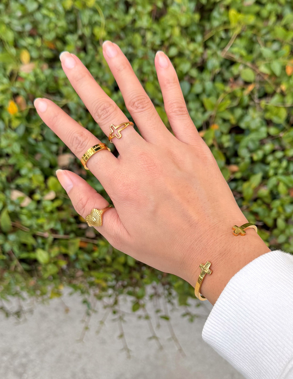 Cross Cuff Bracelet