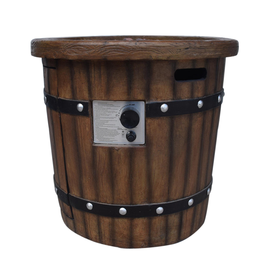 Alora 25-Inch Round 40K BTU Liquid Propance Concrete Fire Pit (SAK88764) – SAKSBY WHOLESALE, view 3
