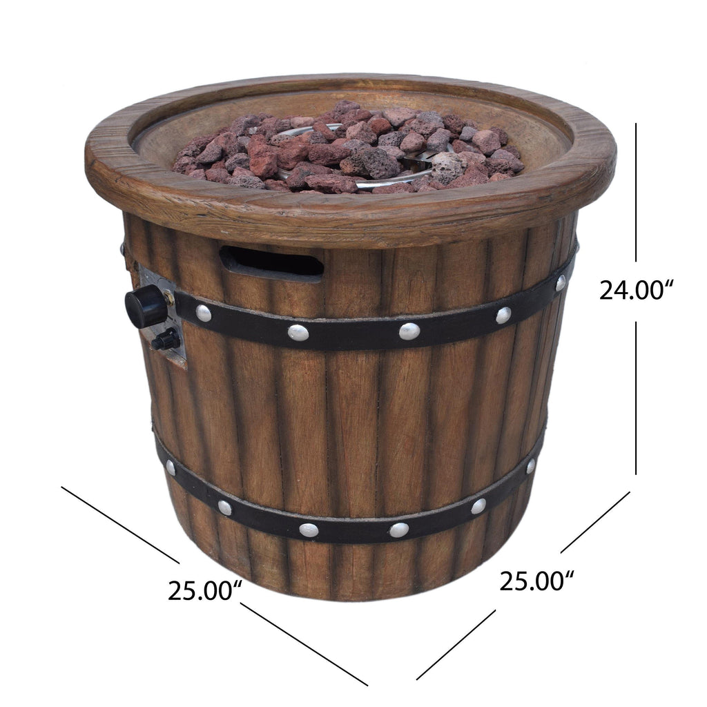 Alora 25-Inch Round 40K BTU Liquid Propance Concrete Fire Pit (SAK88764) – SAKSBY WHOLESALE, view 15