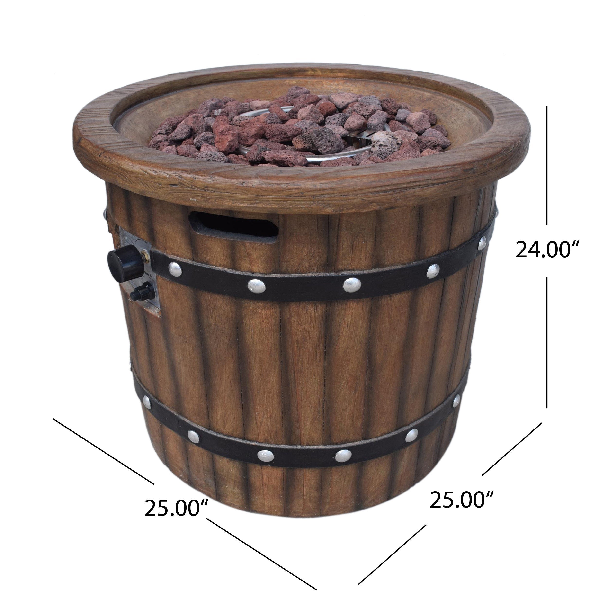 Alora 25-Inch Round 40K BTU Liquid Propance Concrete Fire Pit (SAK88764) – SAKSBY WHOLESALE, view 15