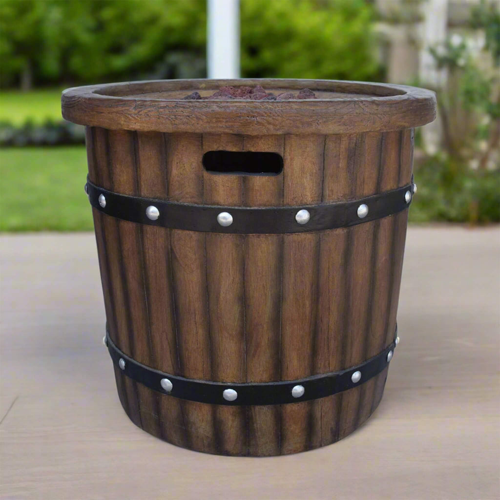 Alora 25-Inch Round 40K BTU Liquid Propance Concrete Fire Pit (SAK88764) – SAKSBY WHOLESALE