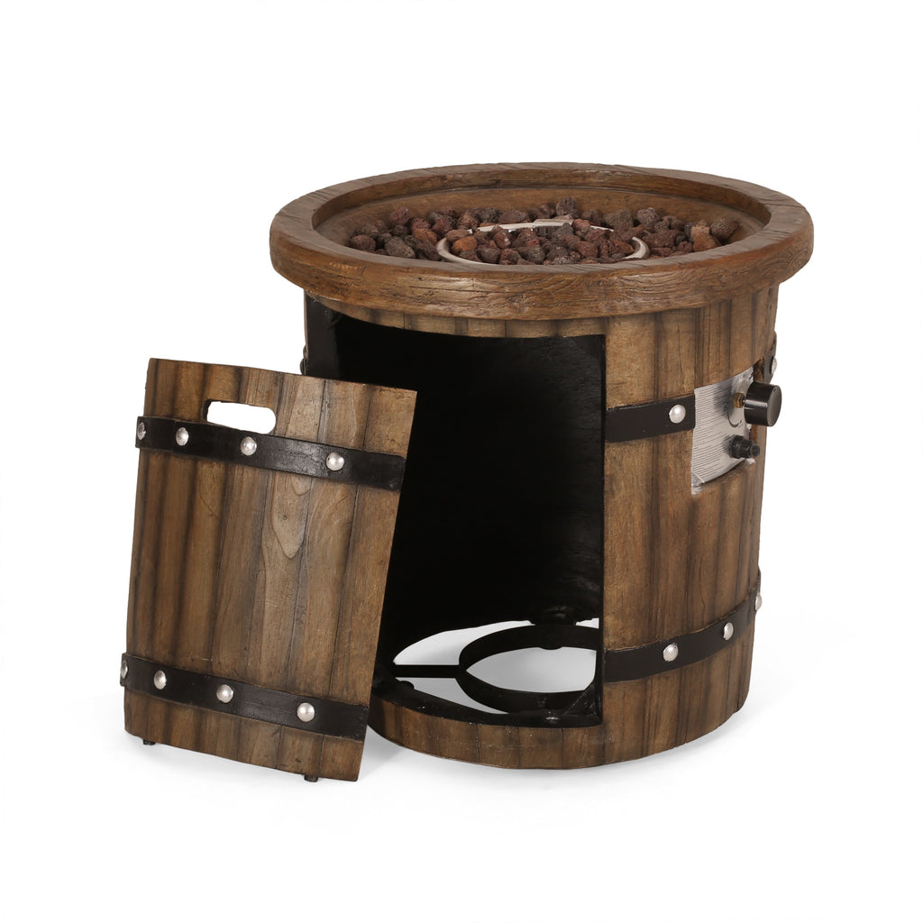 Alora 25-Inch Round 40K BTU Liquid Propance Concrete Fire Pit (SAK88764) – SAKSBY WHOLESALE, view 7