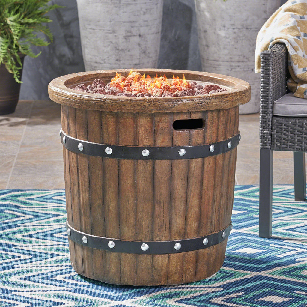 Alora 25-Inch Round 40K BTU Liquid Propance Concrete Fire Pit (SAK88764) – SAKSBY WHOLESALE, view 12
