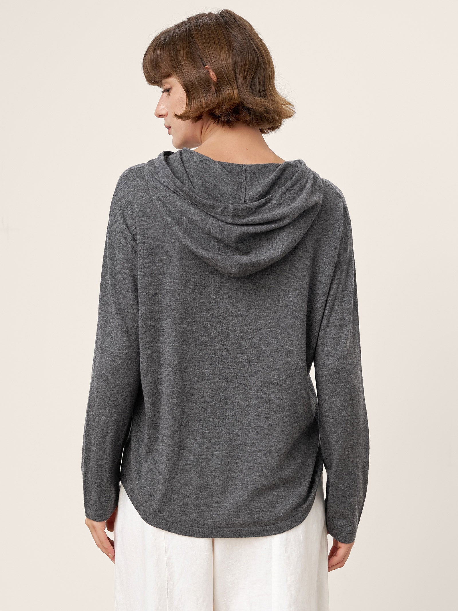 LINTICO 100% Extra-Fine Merino Wool Knit Hooded Sweatshirt SIA — knitwear-sweater category context