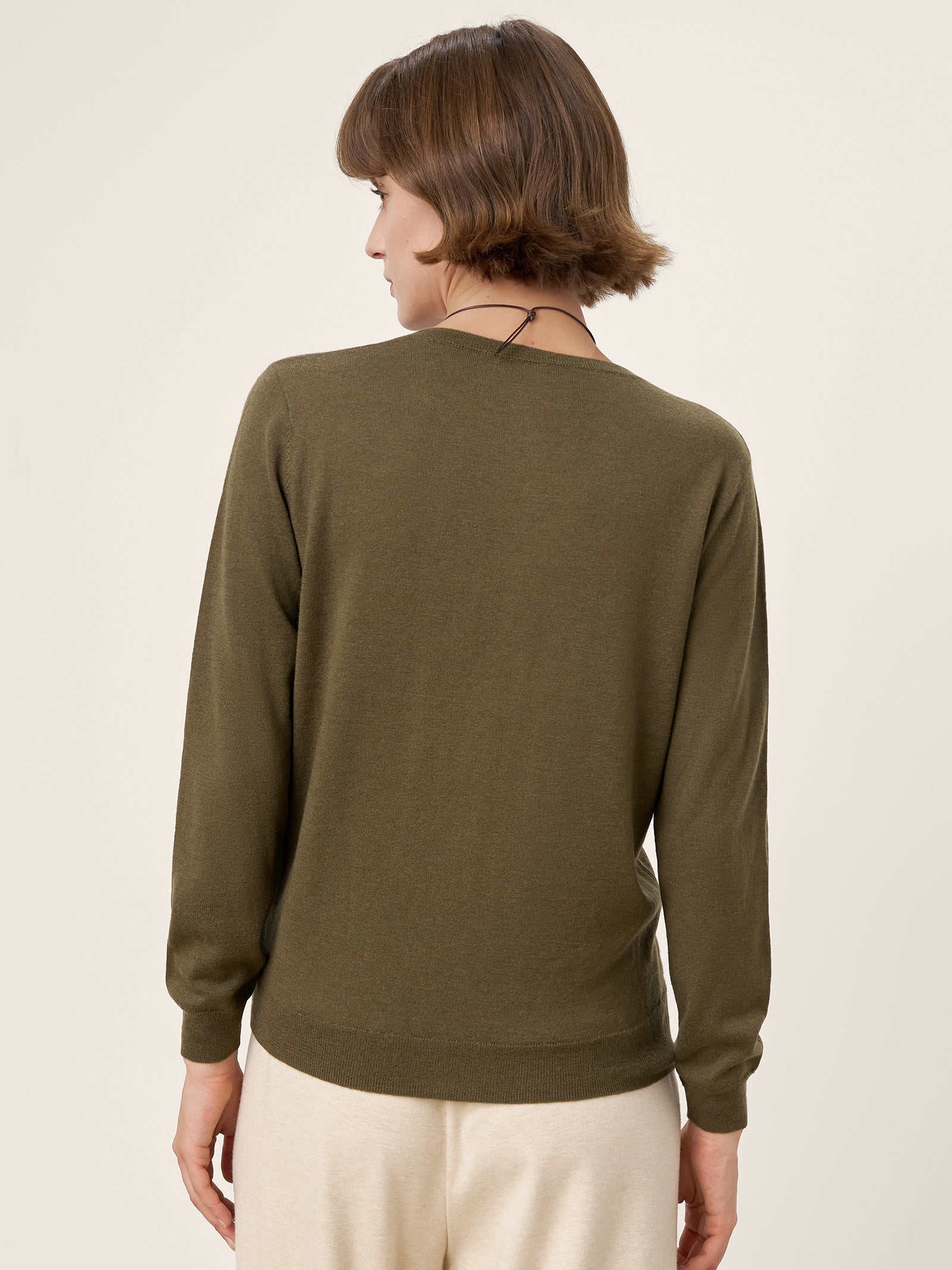 LINTICO 100% Extra-Fine Merino Wool Essential Crew Neck Knit Sweater BRIDGET — knitwear-sweater category context