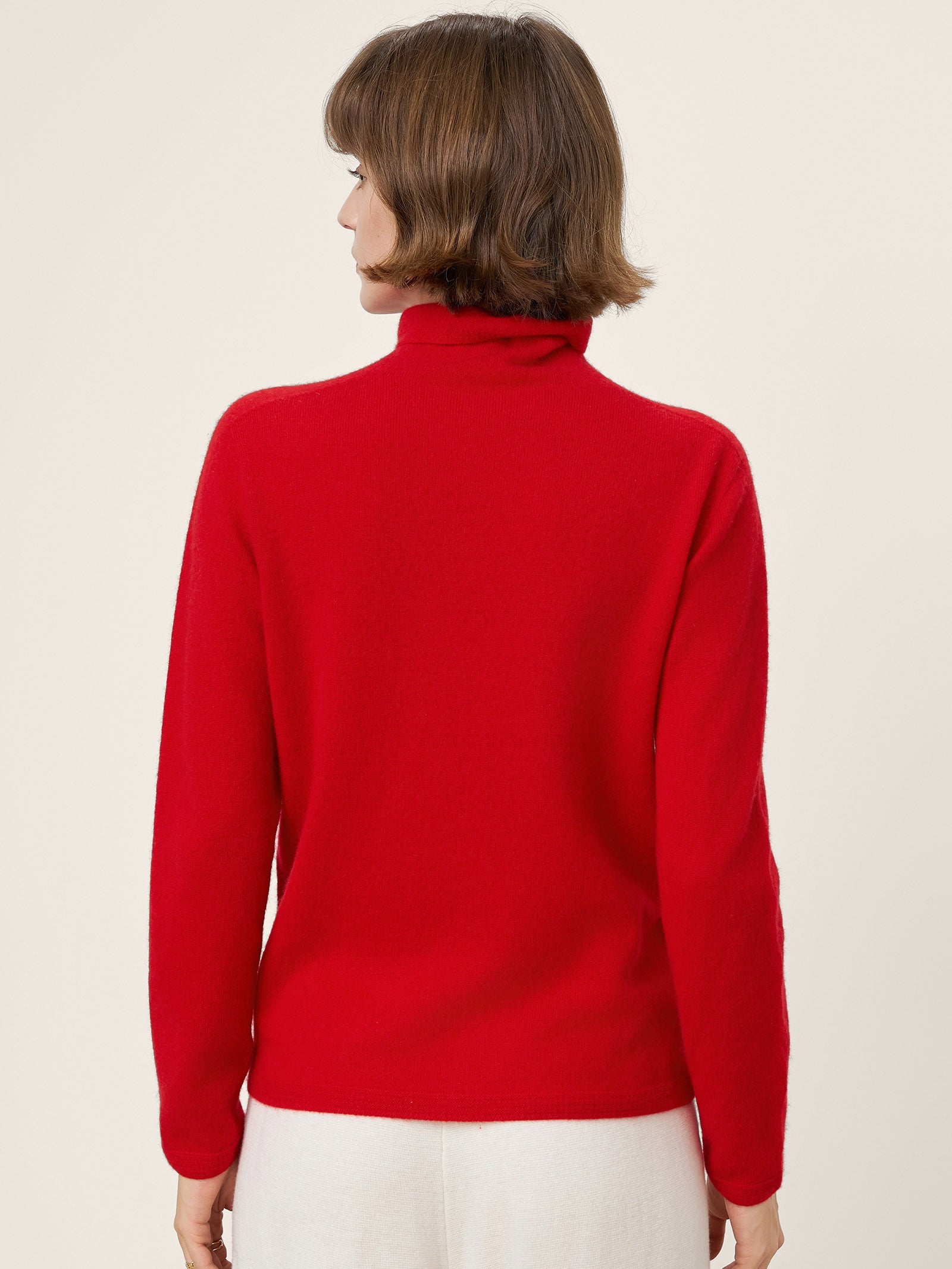 LINTICO Premium Cashmere Blend Hand-Finished Seamless Turtleneck Knit Top TOVE — knitwear-sweater category context