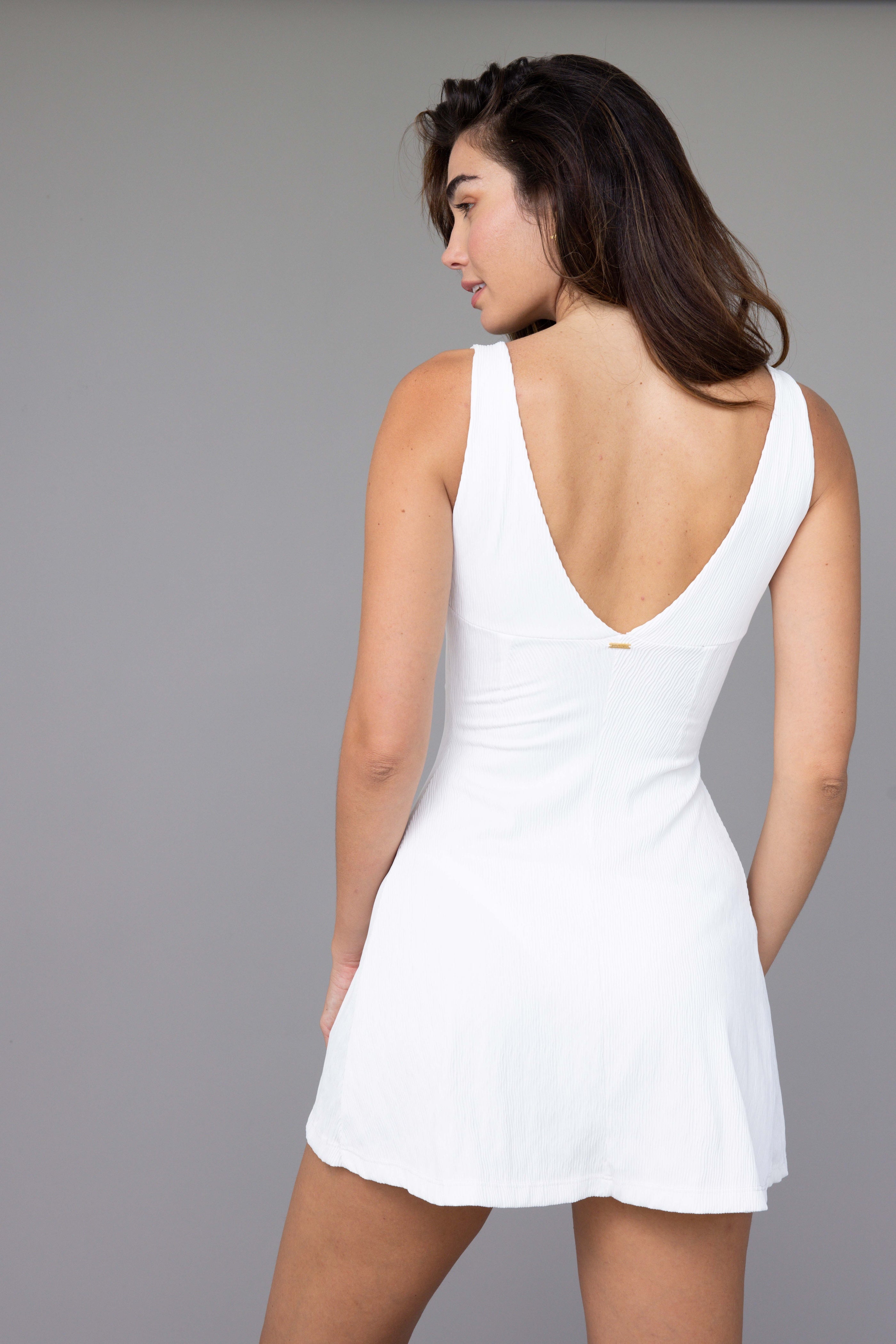 LA'AVANA Sand Waves Mini Dress — side view