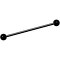 BodyCandy 14G Black Plated Titanium Industrial Barbell Earring — main product shot