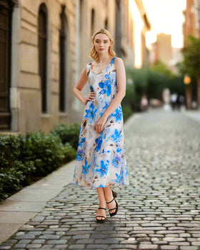 Casual Sleeveless Floral Maxi Dress