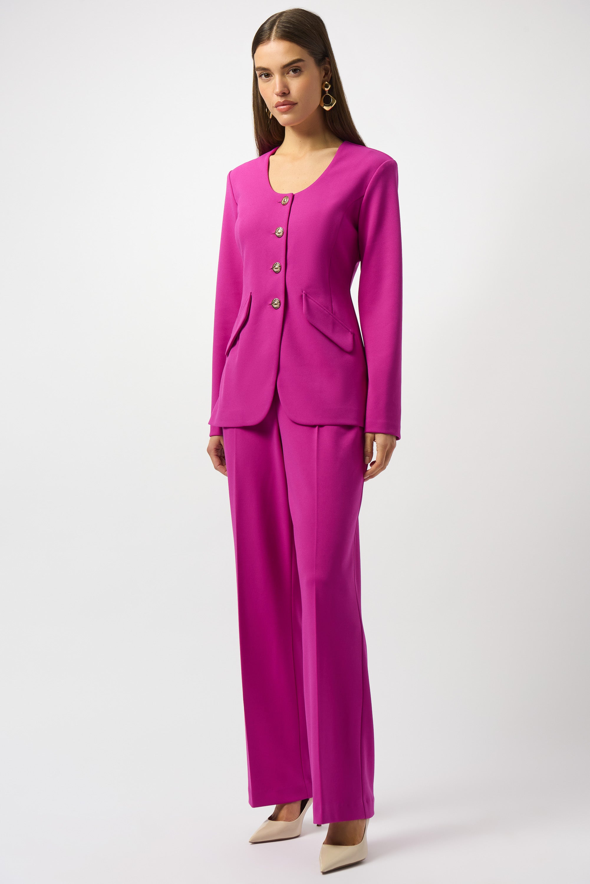 KADOU BOUTIQUE Fuchsia Pants - 253296 — detail close-up