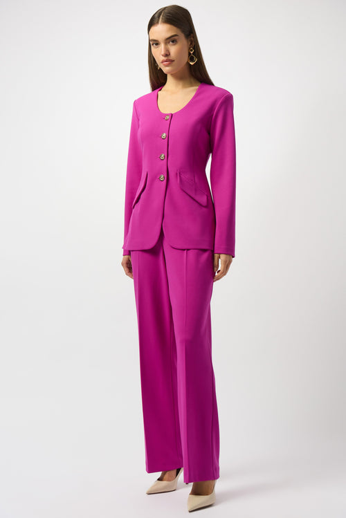 KADOU BOUTIQUE Fuchsia Pants - 253296 — detail close-up
