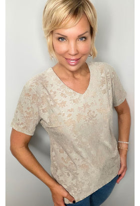 Textured Tee Top