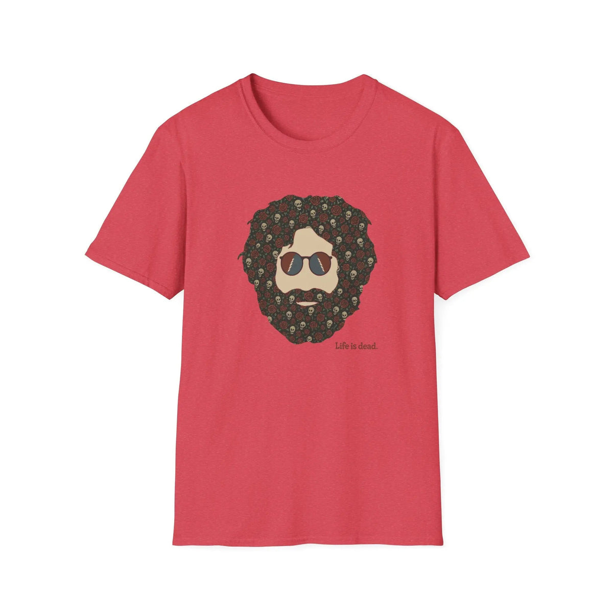Skull & Roses Jerry Life is Dead T-Shirt