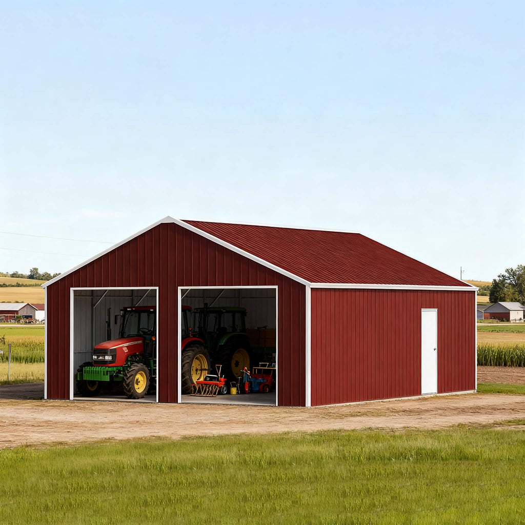 [25X33FT] Alora Heavy-Duty Dual-Door Galvanized Steel Storage Shed (SAK72345) – SAKSBY WHOLESALE
