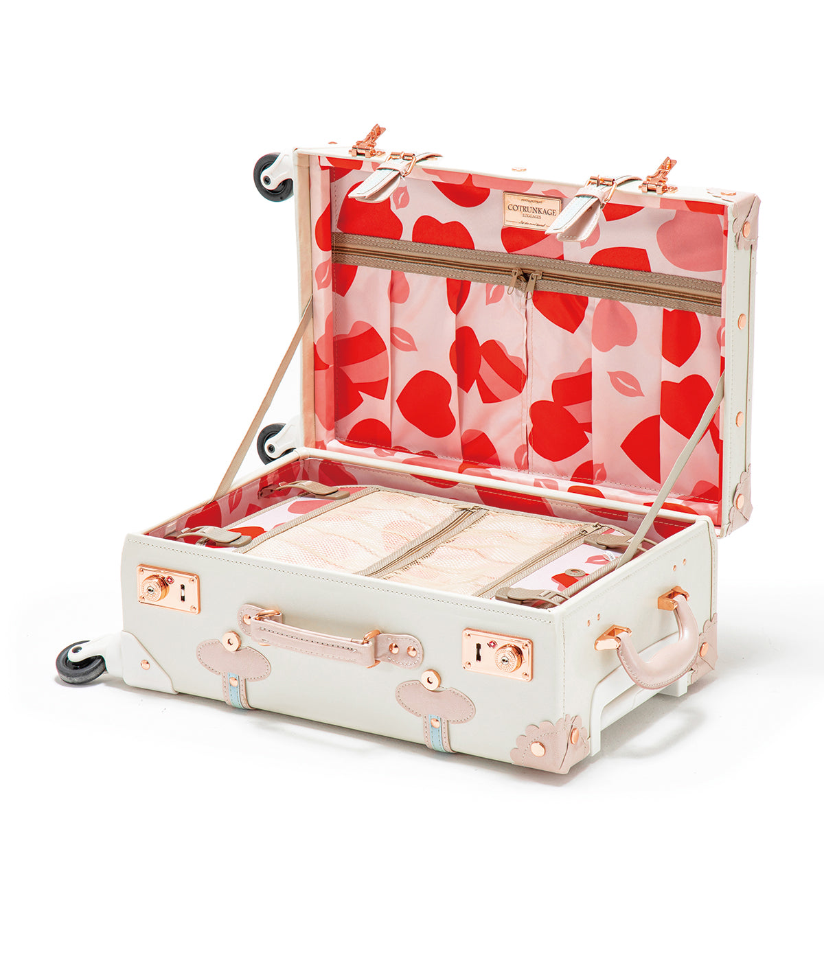 Minimalism 3 Pieces Luggage Set - Cream White's