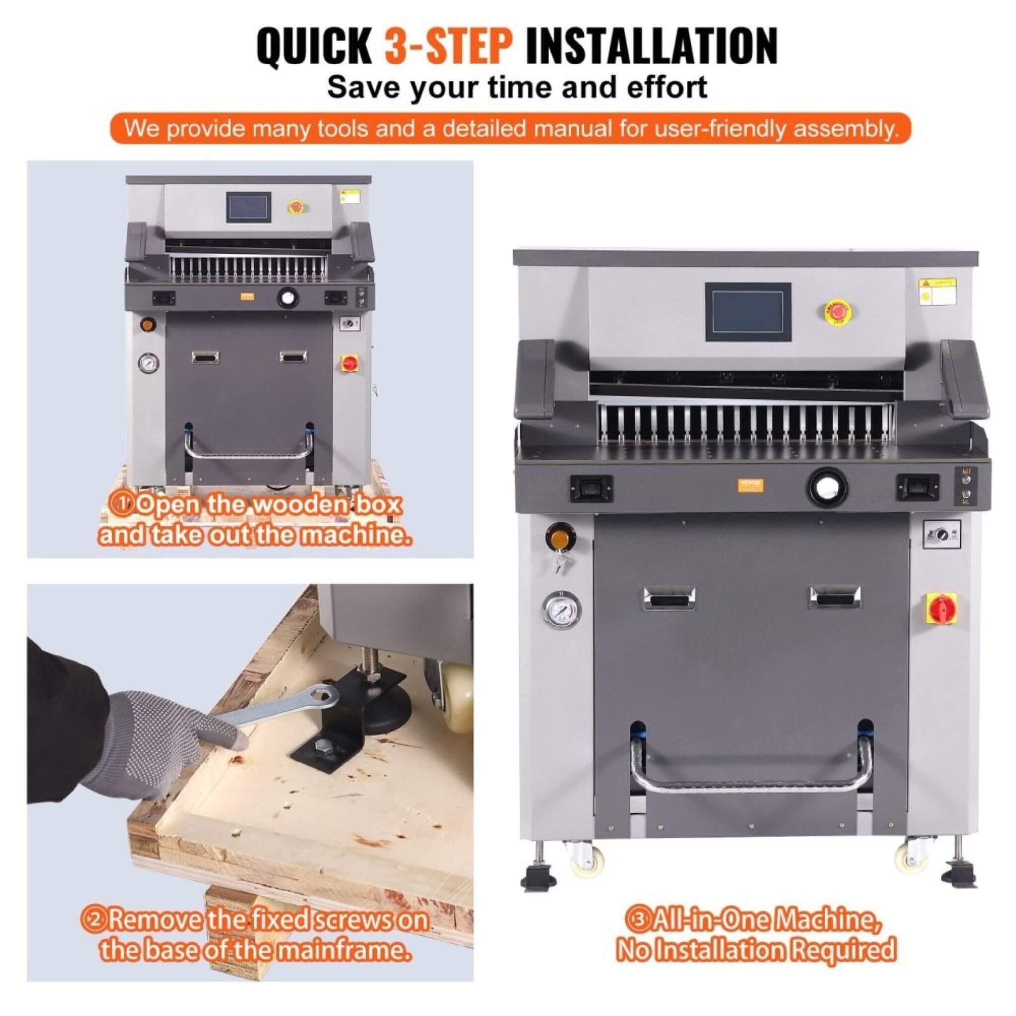 26-Inch Electric Heavy-Duty Hydraulic Paper Cutter Machine With Touchscreen (SAK92518) – SAKSBY WHOLESALE, view 9