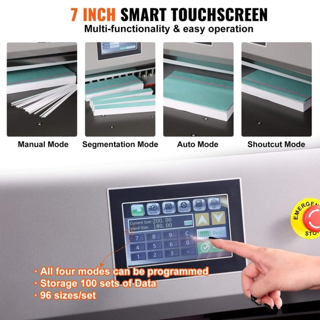 26-Inch Electric Heavy-Duty Hydraulic Paper Cutter Machine With Touchscreen (SAK92518) – SAKSBY WHOLESALE, view 4